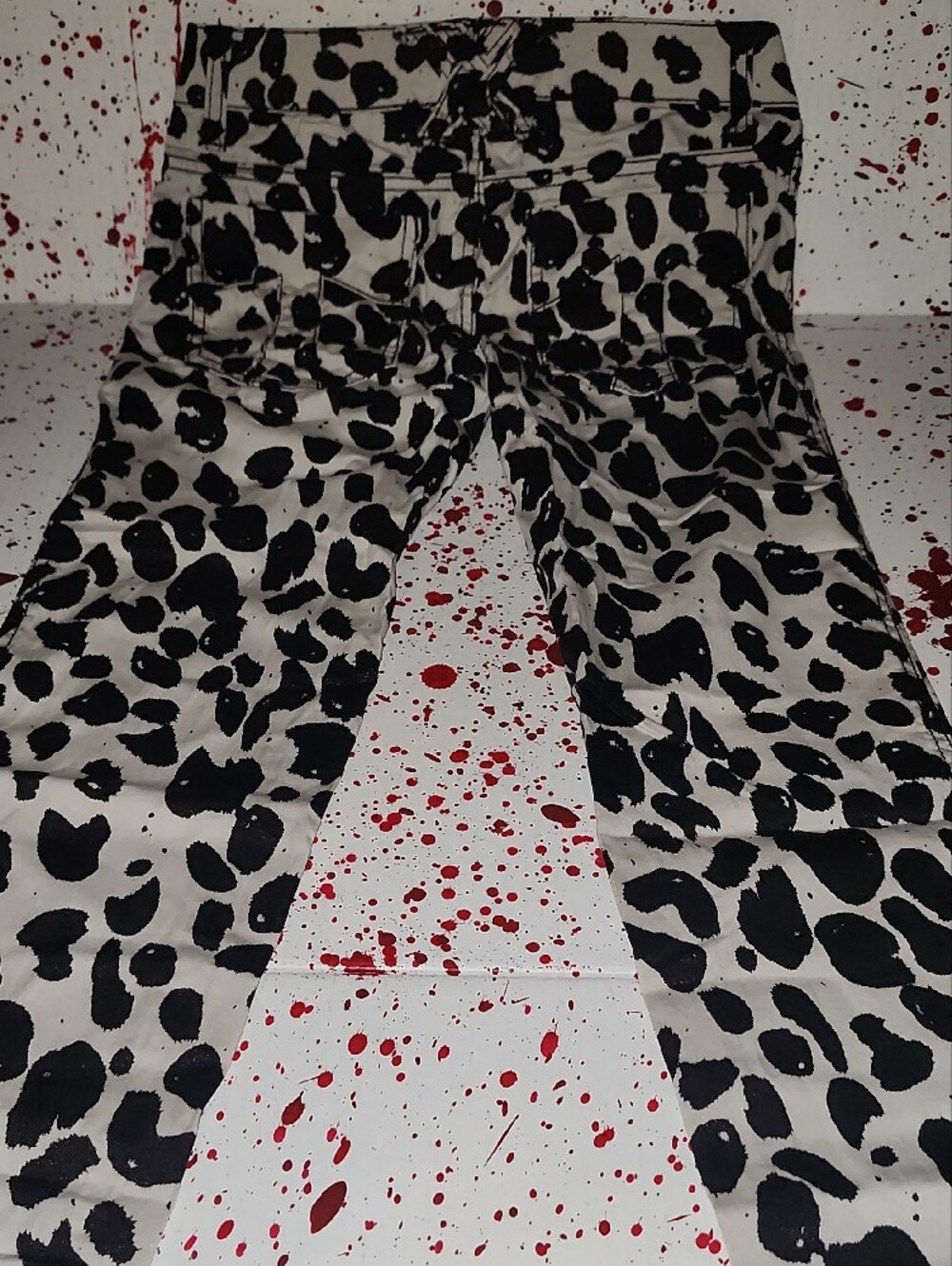 Tripp NYC Black and White Leopard Print Jeans - Picture 5 of 6